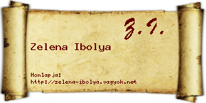 Zelena Ibolya névjegykártya